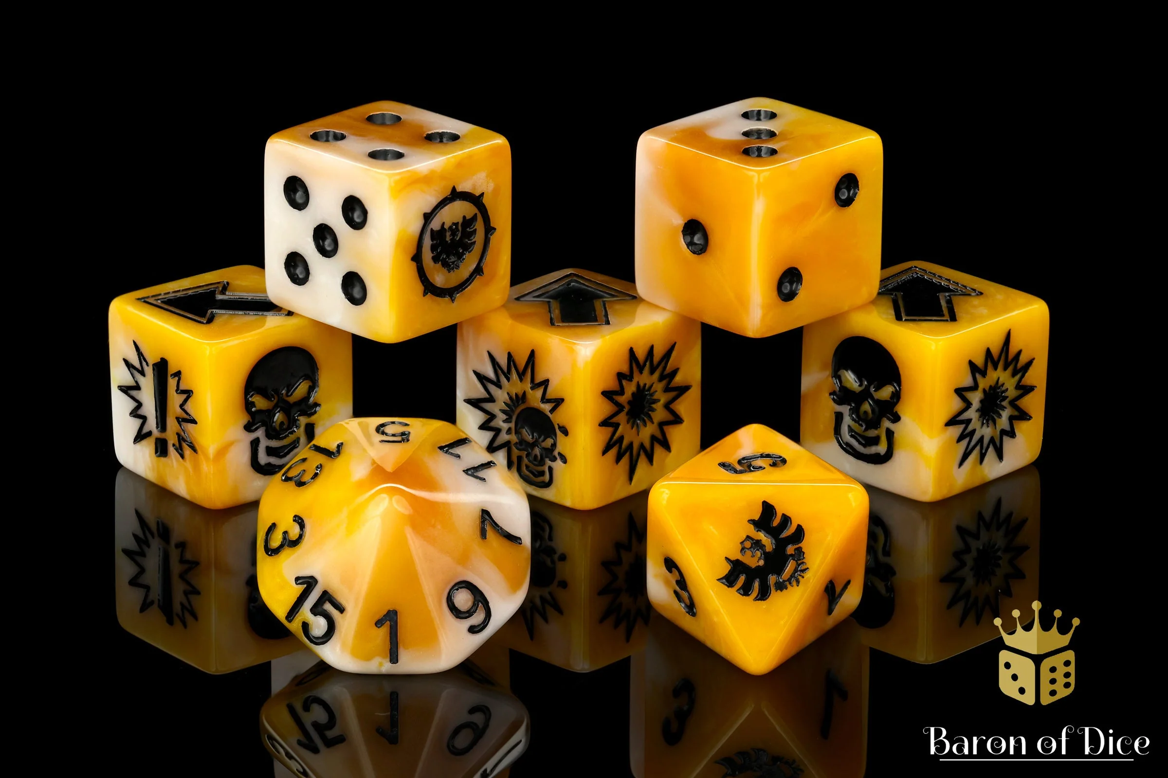 Gold, Football Dice Sets - Image 12