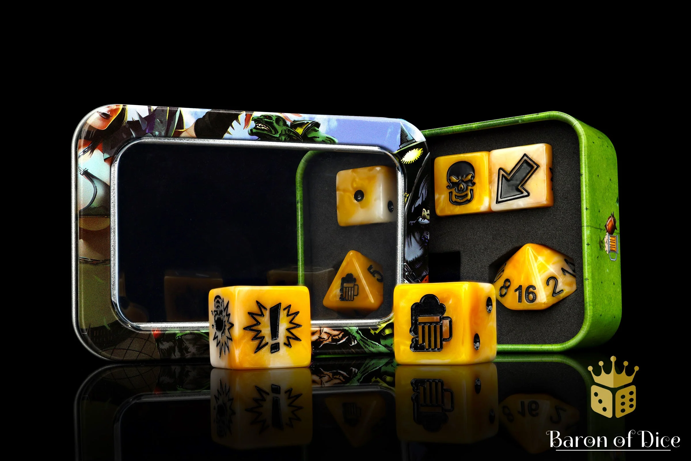 Gold, Football Dice Sets - Image 3