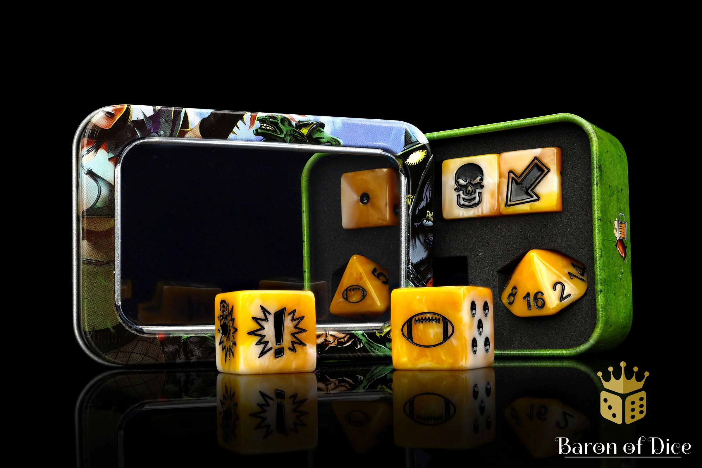 Gold, Football Dice Sets - Image 5