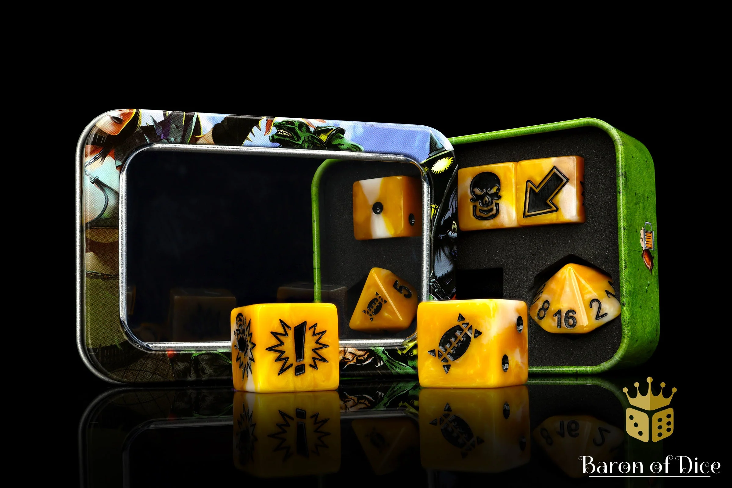 Gold, Football Dice Sets - Image 6