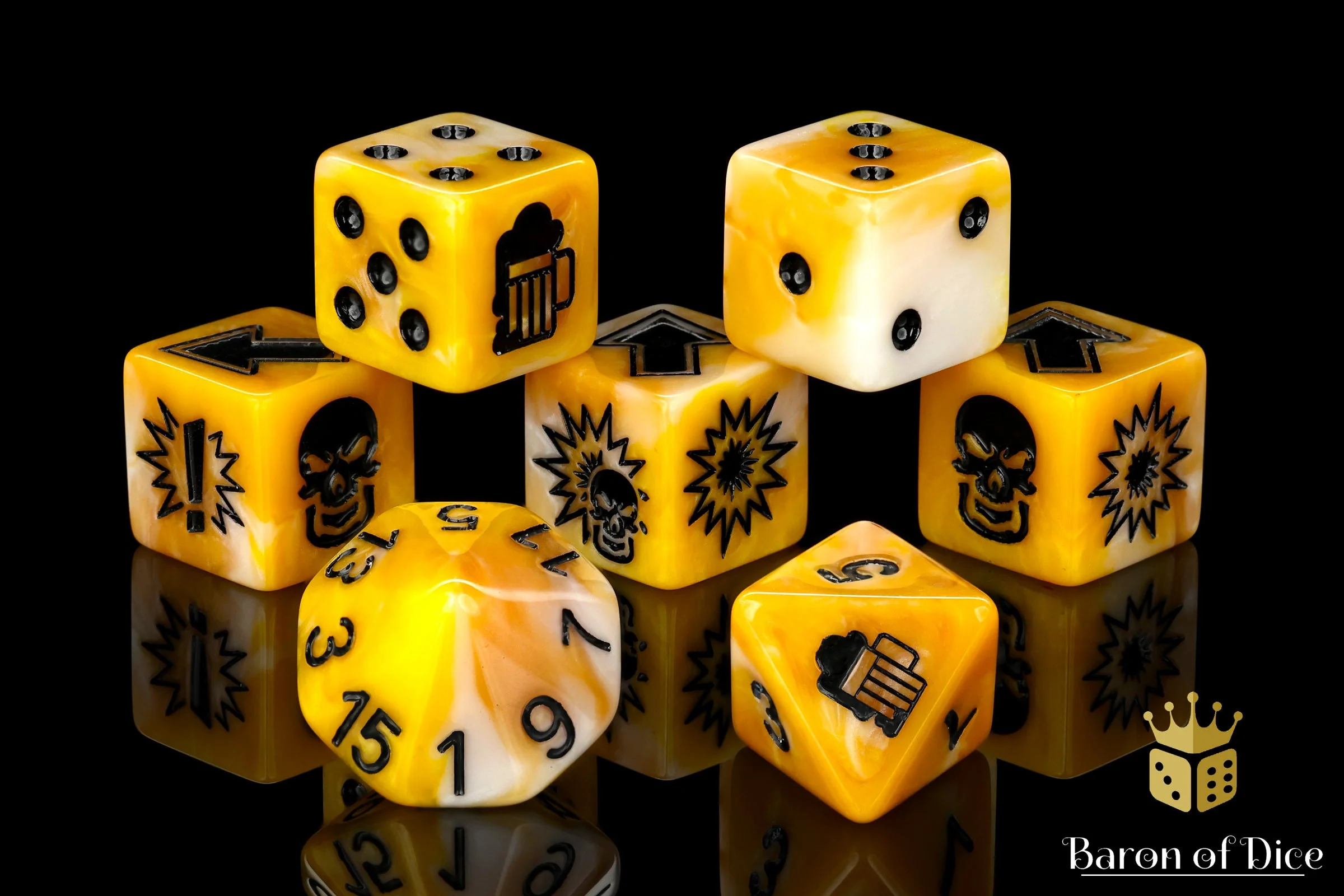 Gold, Football Dice Sets - Image 7
