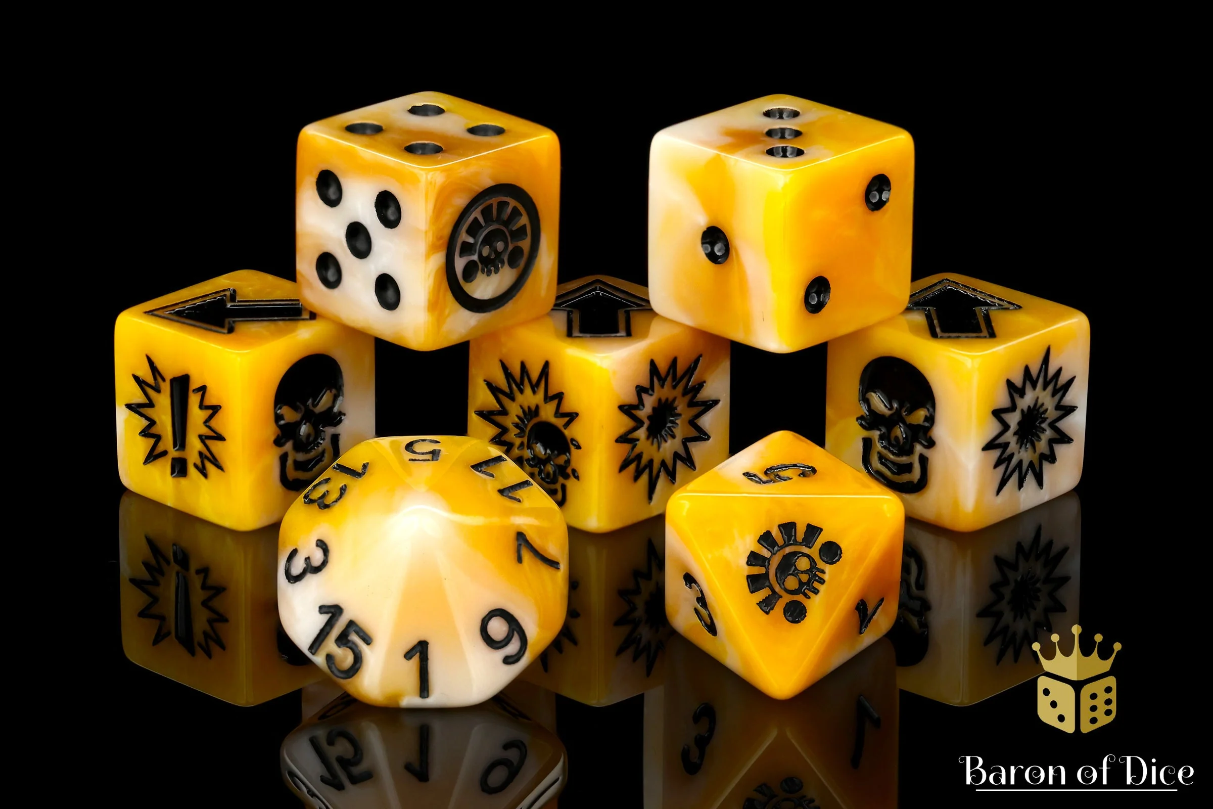 Gold, Football Dice Sets - Image 8