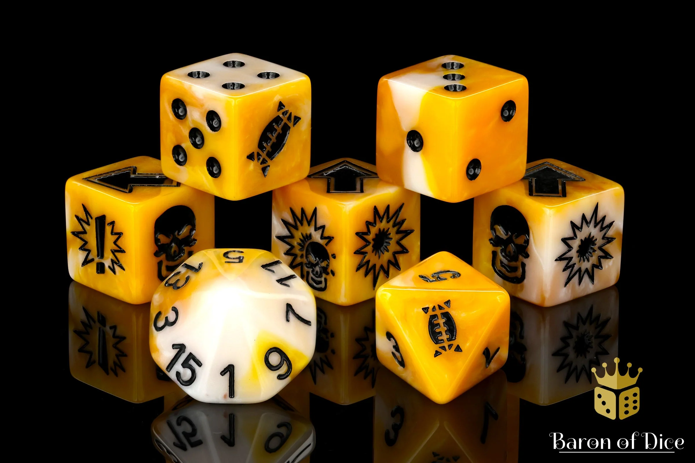 Gold, Football Dice Sets - Image 9