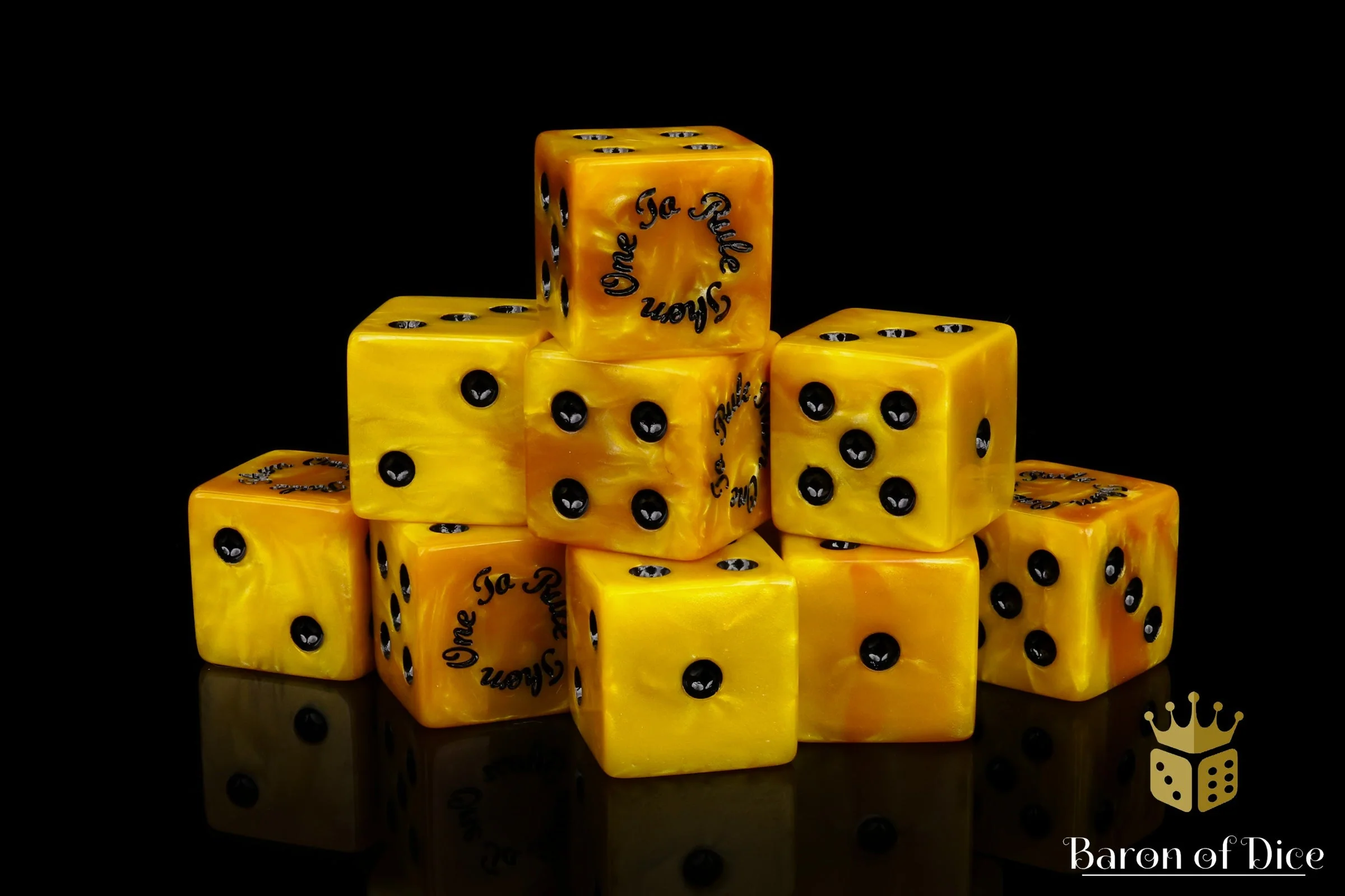 Gold Ring, Square 16Mm Dice - Image 5