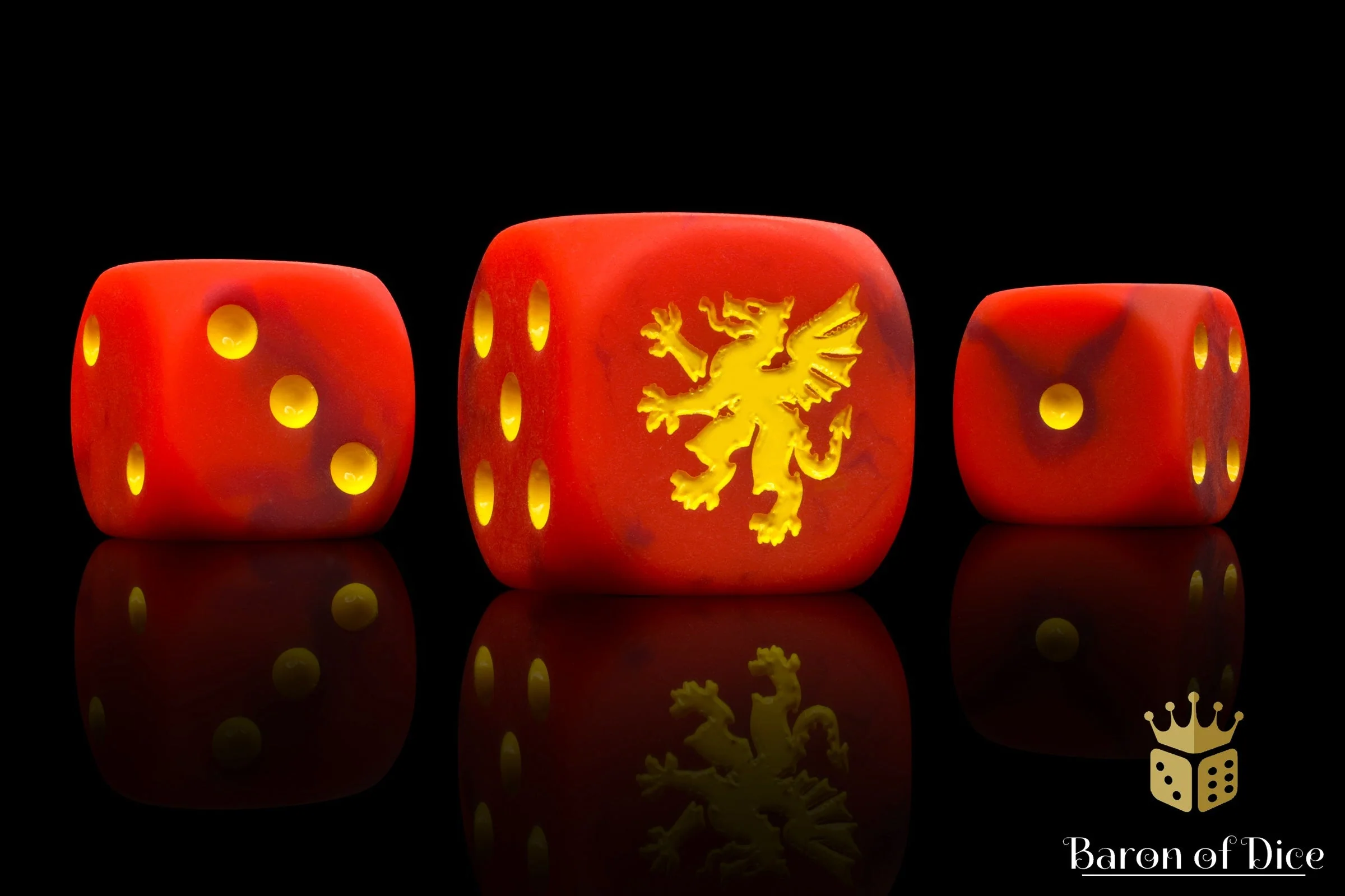 Heraldry, Red, 16Mm Dice - Image 2