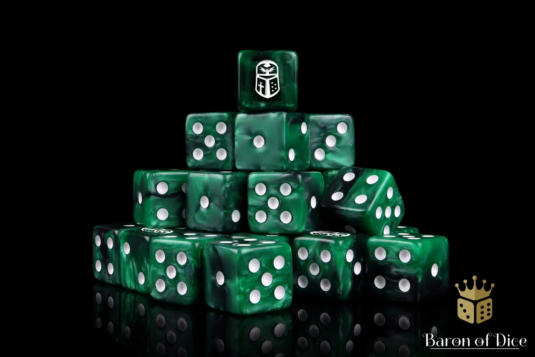 Imperial Helm 16Mm Dice - Green - Image 4
