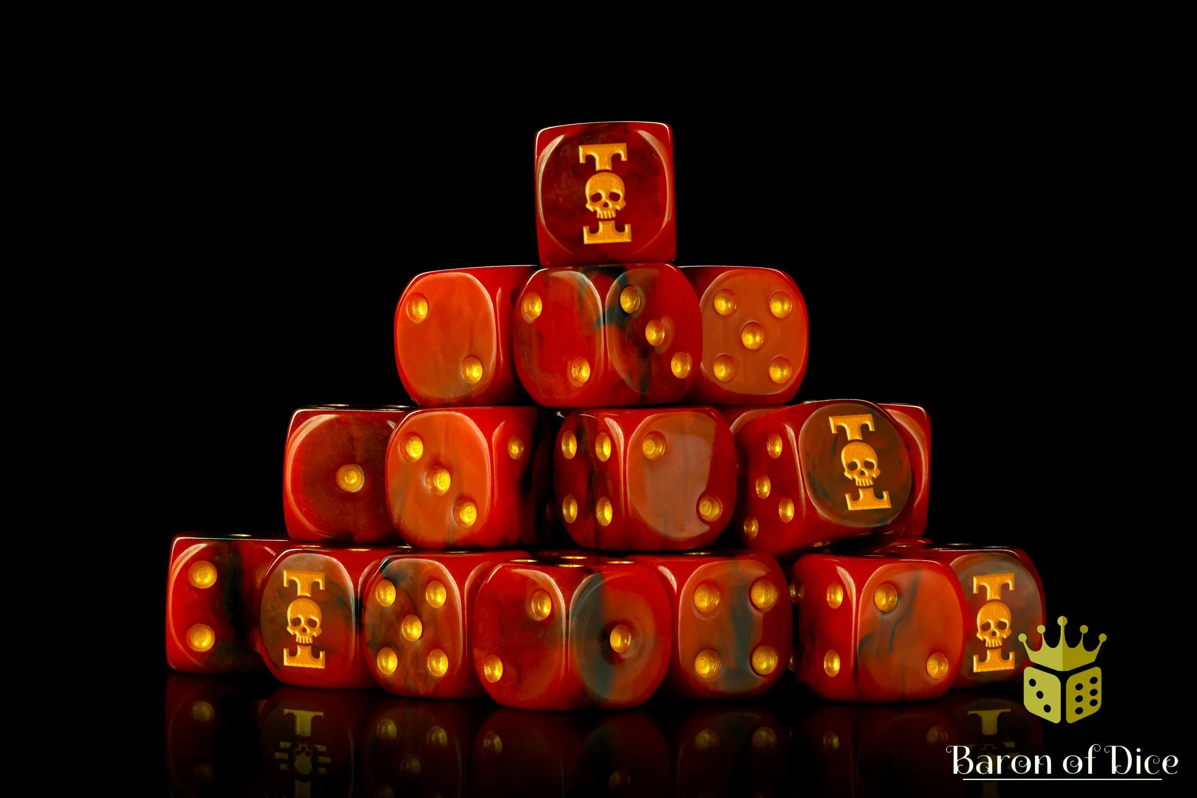 Inquisition Red 16Mm Dice - Image 4