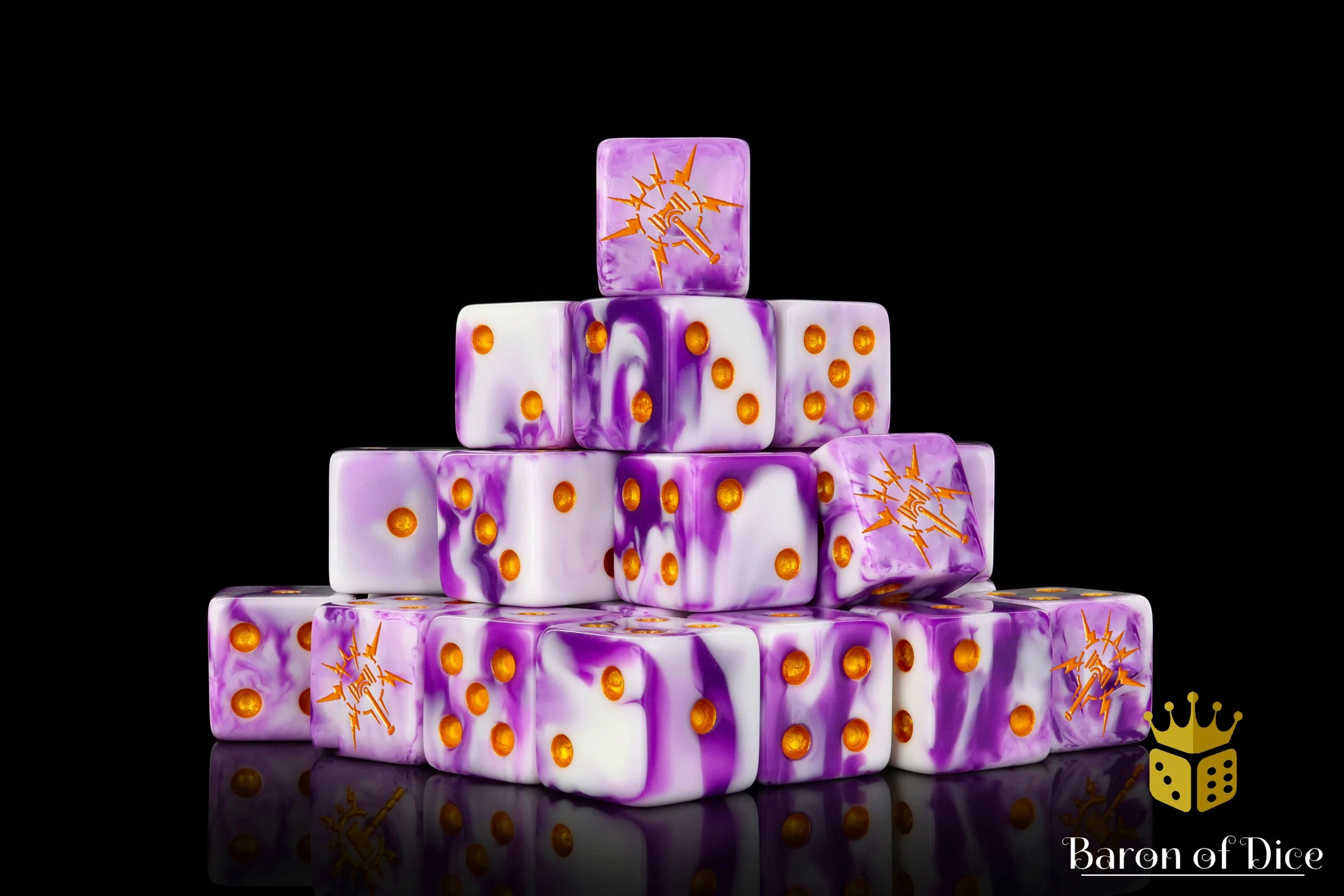 Lightning Hammer, Purple, 16Mm Dice - Image 4