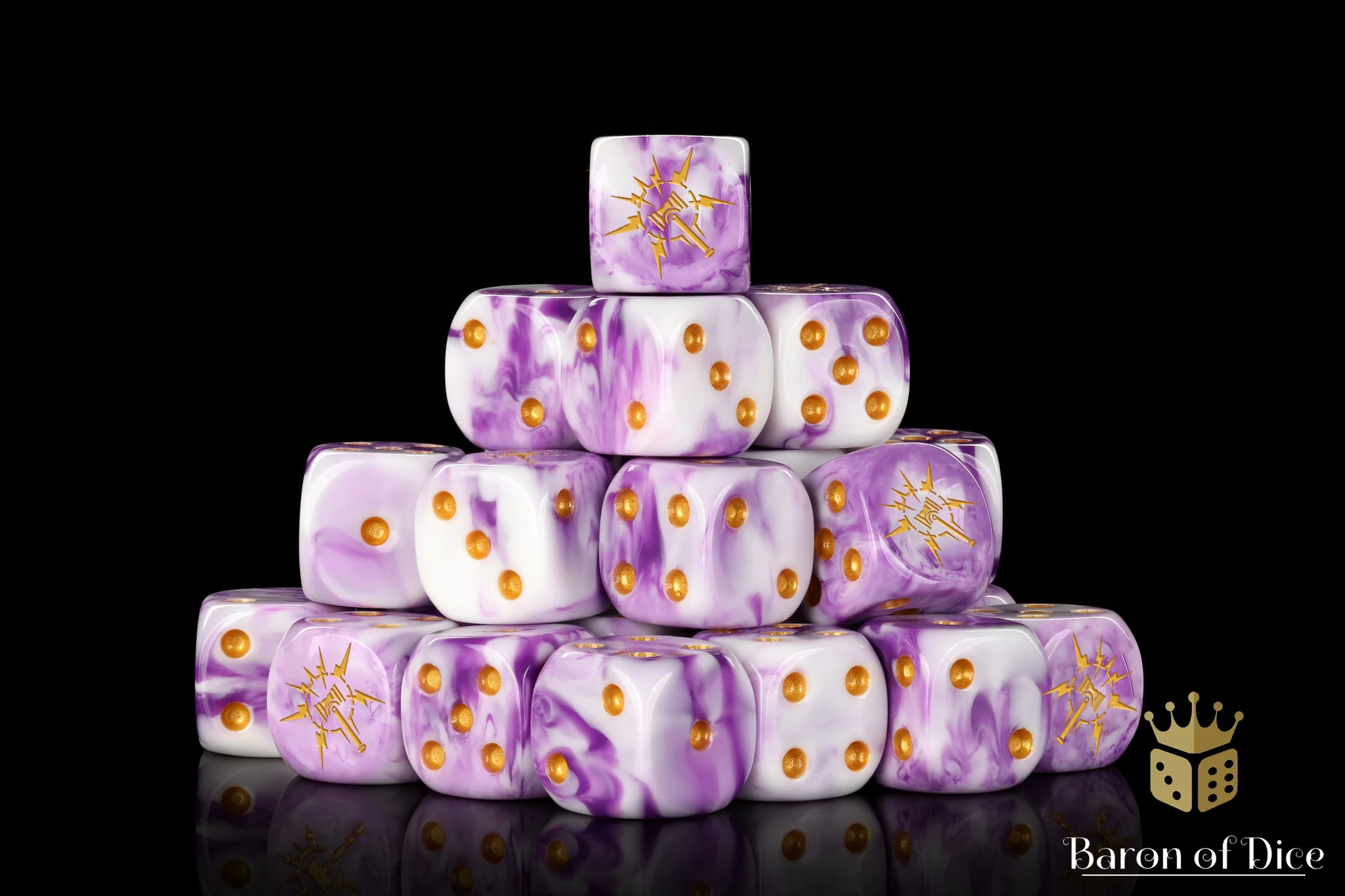 Lightning Hammer, Purple, 16Mm Dice - Image 5
