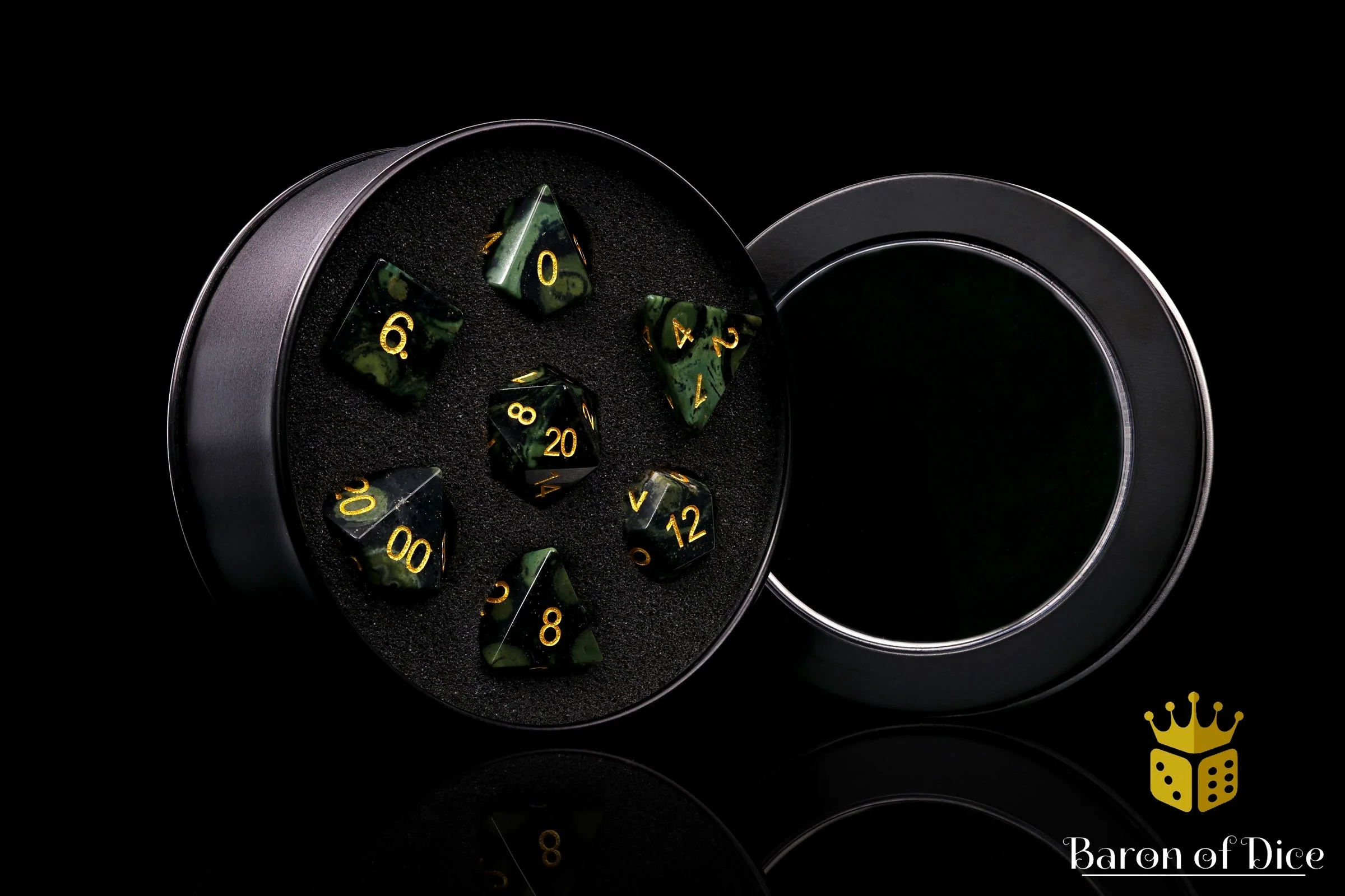 Natural Warp Stone Rpg Dice Set - 7 Pieces - Image 2
