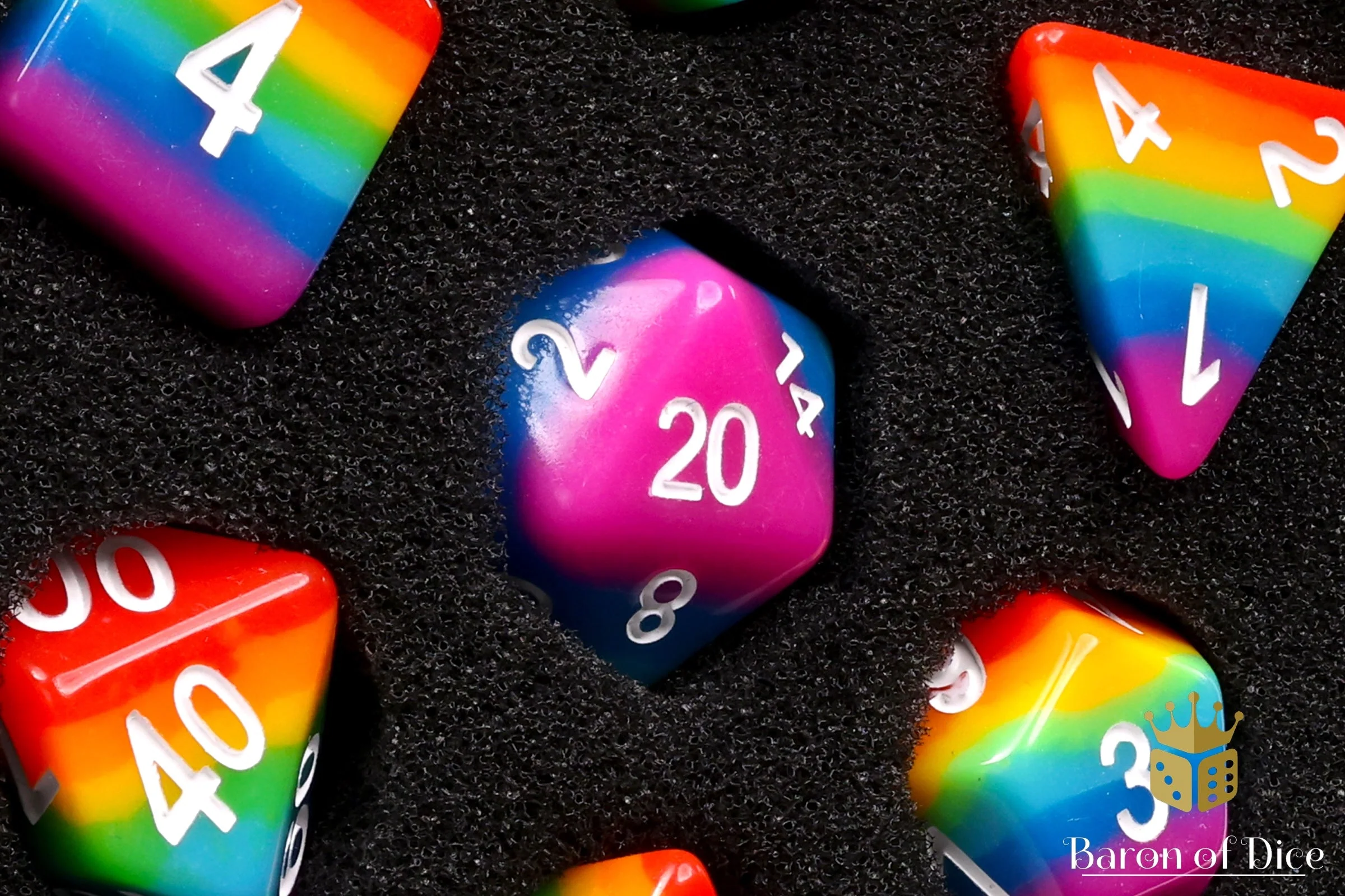 Pastel Rpg Dice Set - 7 Pieces - Image 2