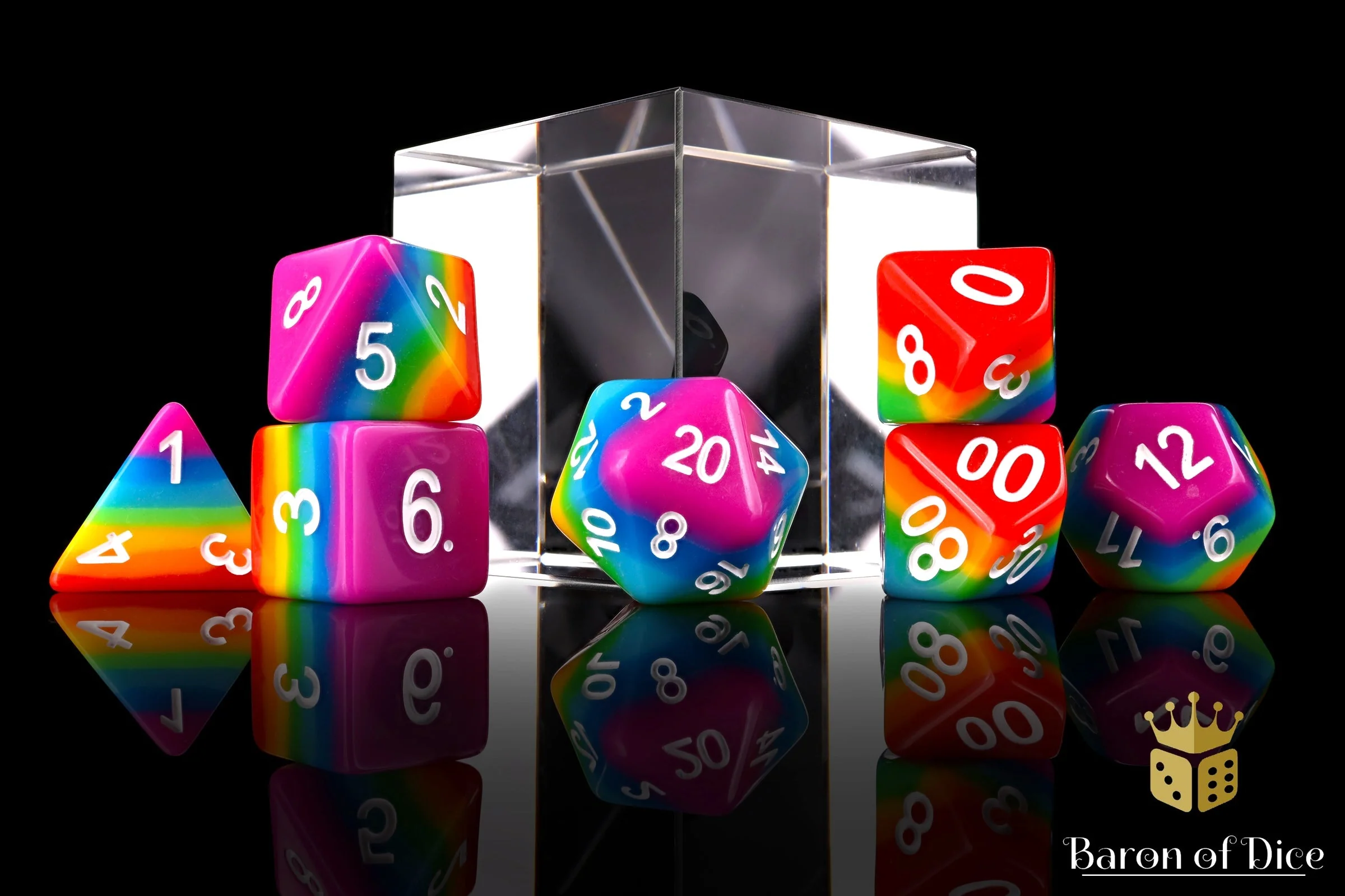 Pastel Rpg Dice Set - 7 Pieces - Image 3