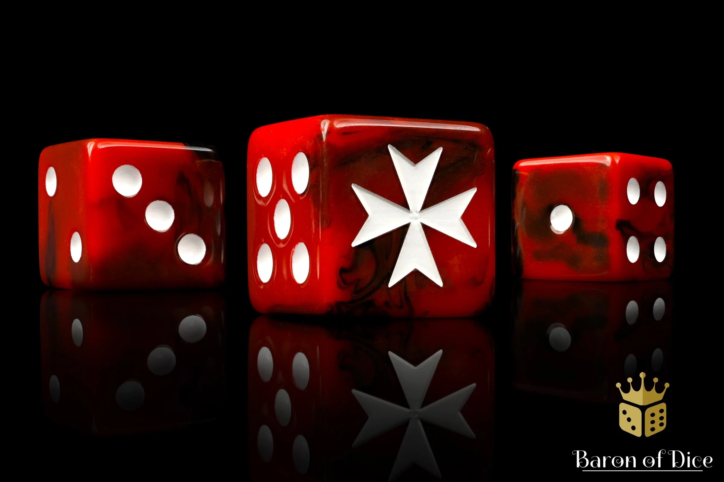 Red Templar, 16Mm Dice - Image 5