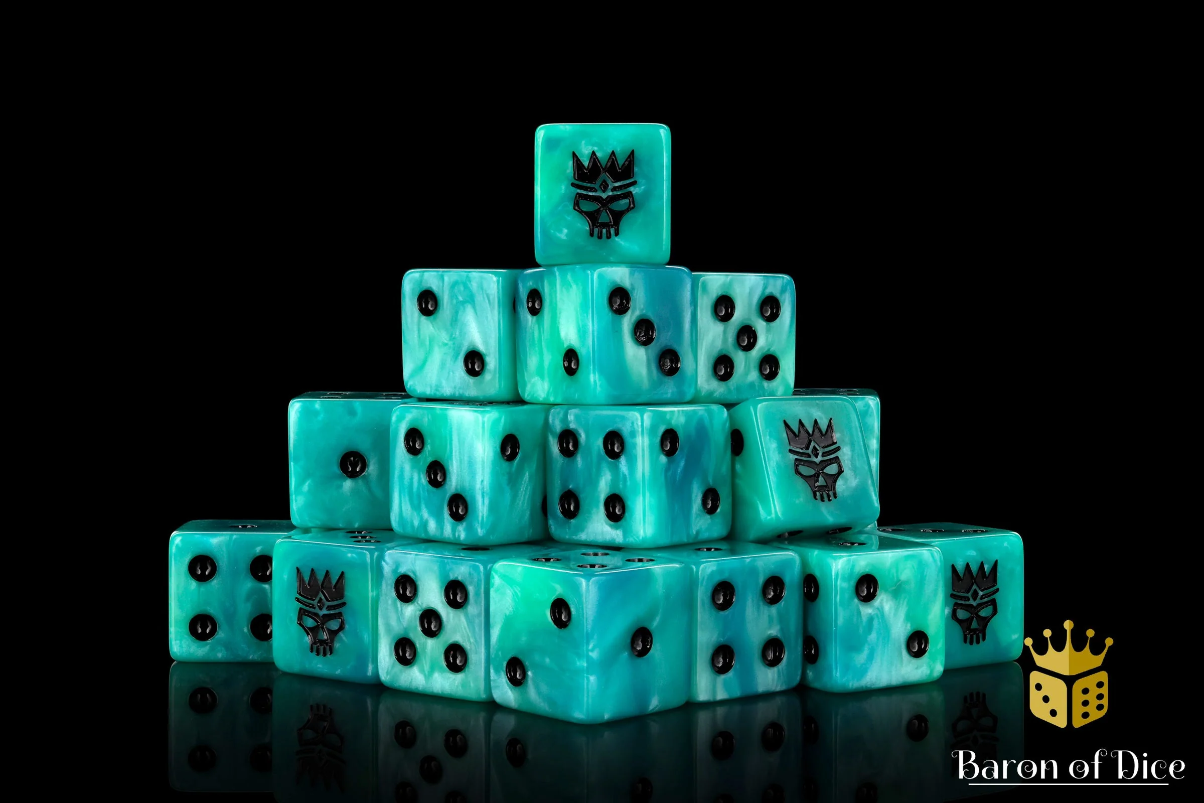 Royal Ghost, Square 16Mm Dice - Image 4