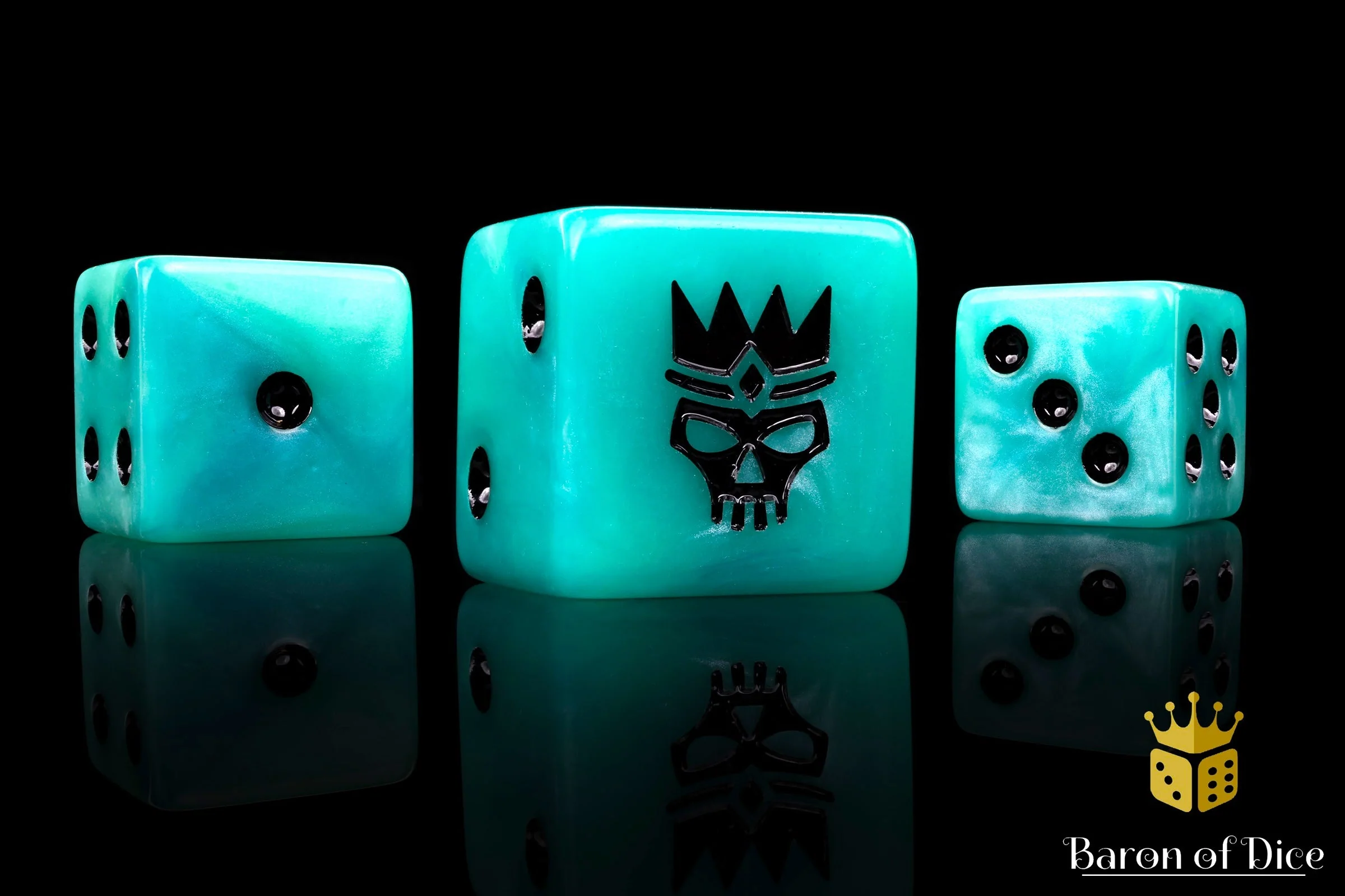 Royal Ghost, Square 16Mm Dice - Image 5