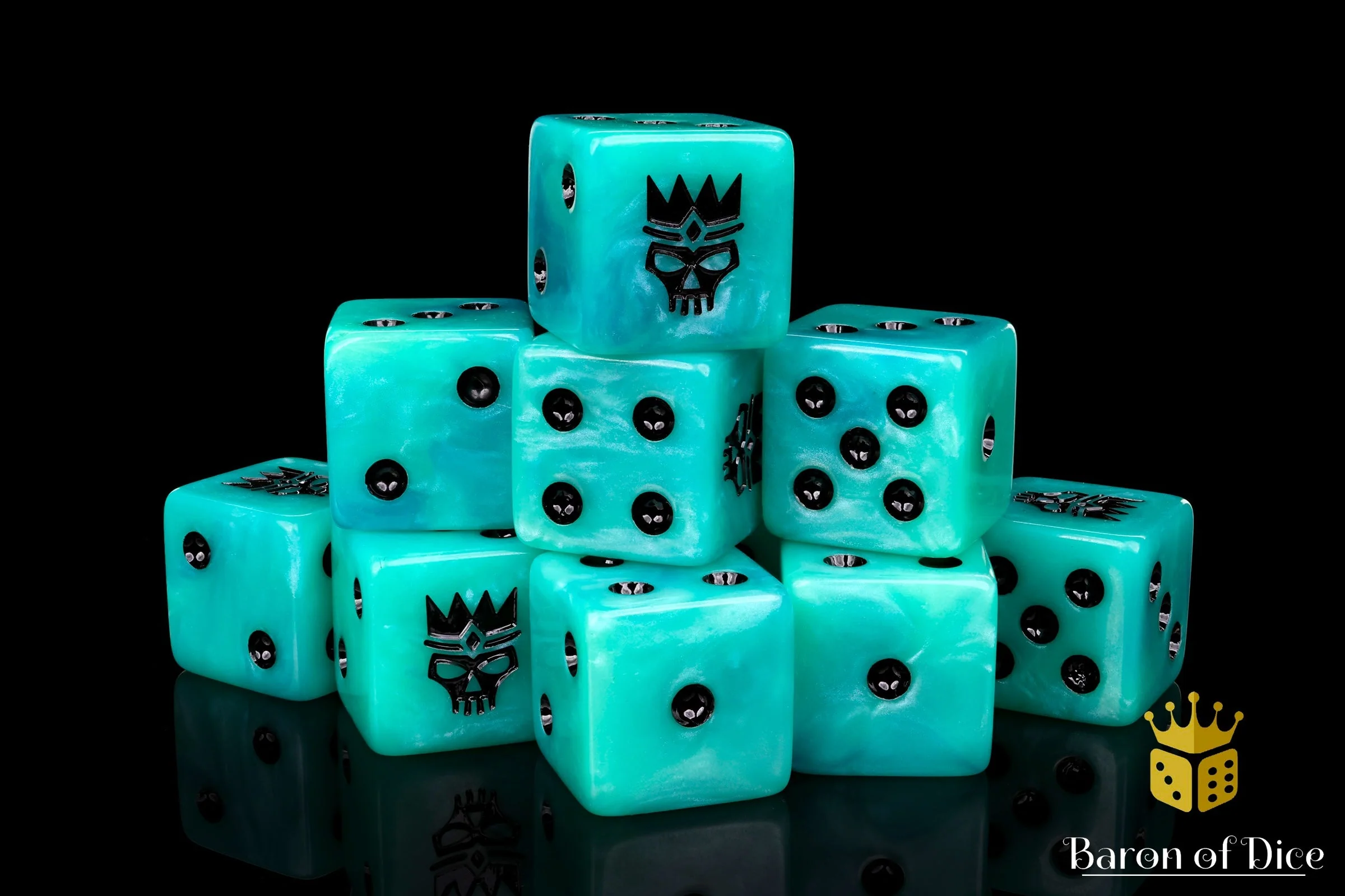 Royal Ghost, Square 16Mm Dice - Image 6