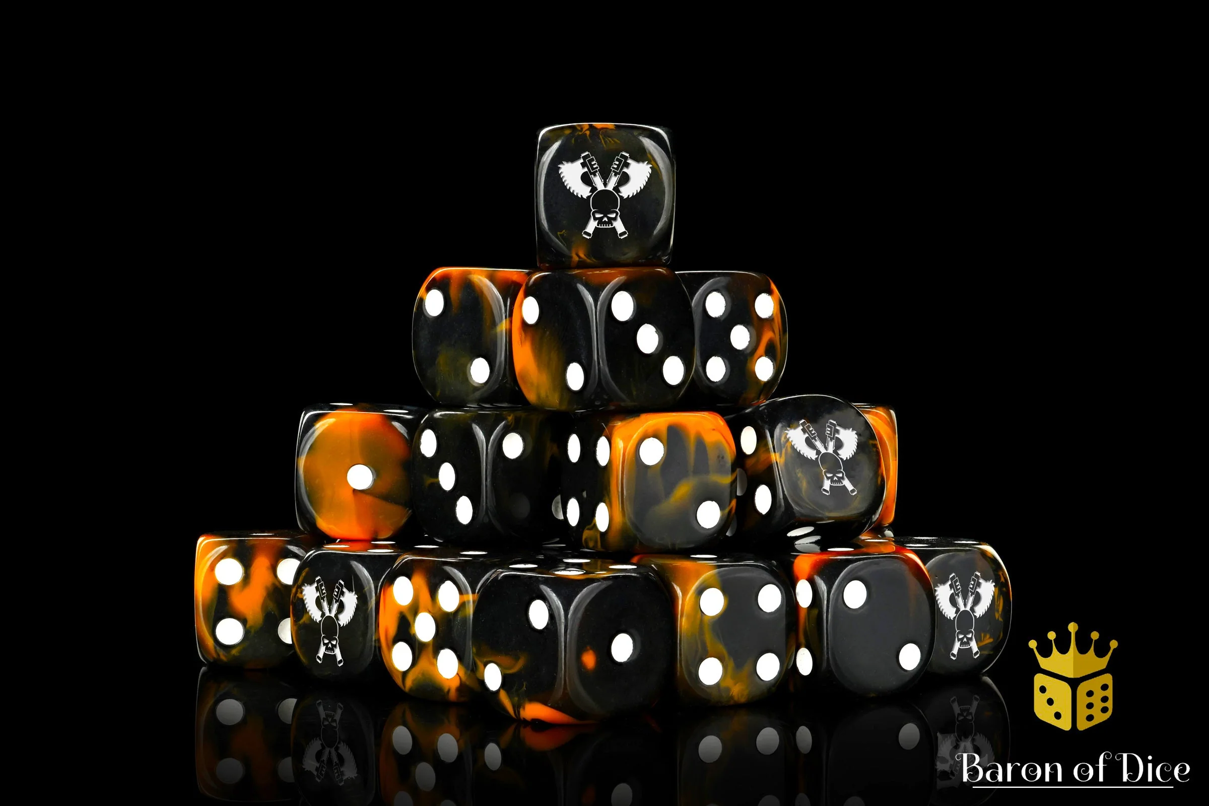 Skull Grinders, Black Lava, Dice - Image 2