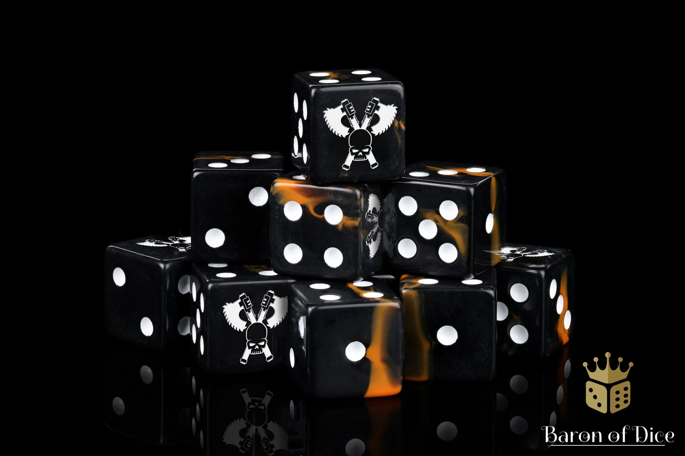 Skull Grinders, Black Lava, Dice - Image 3