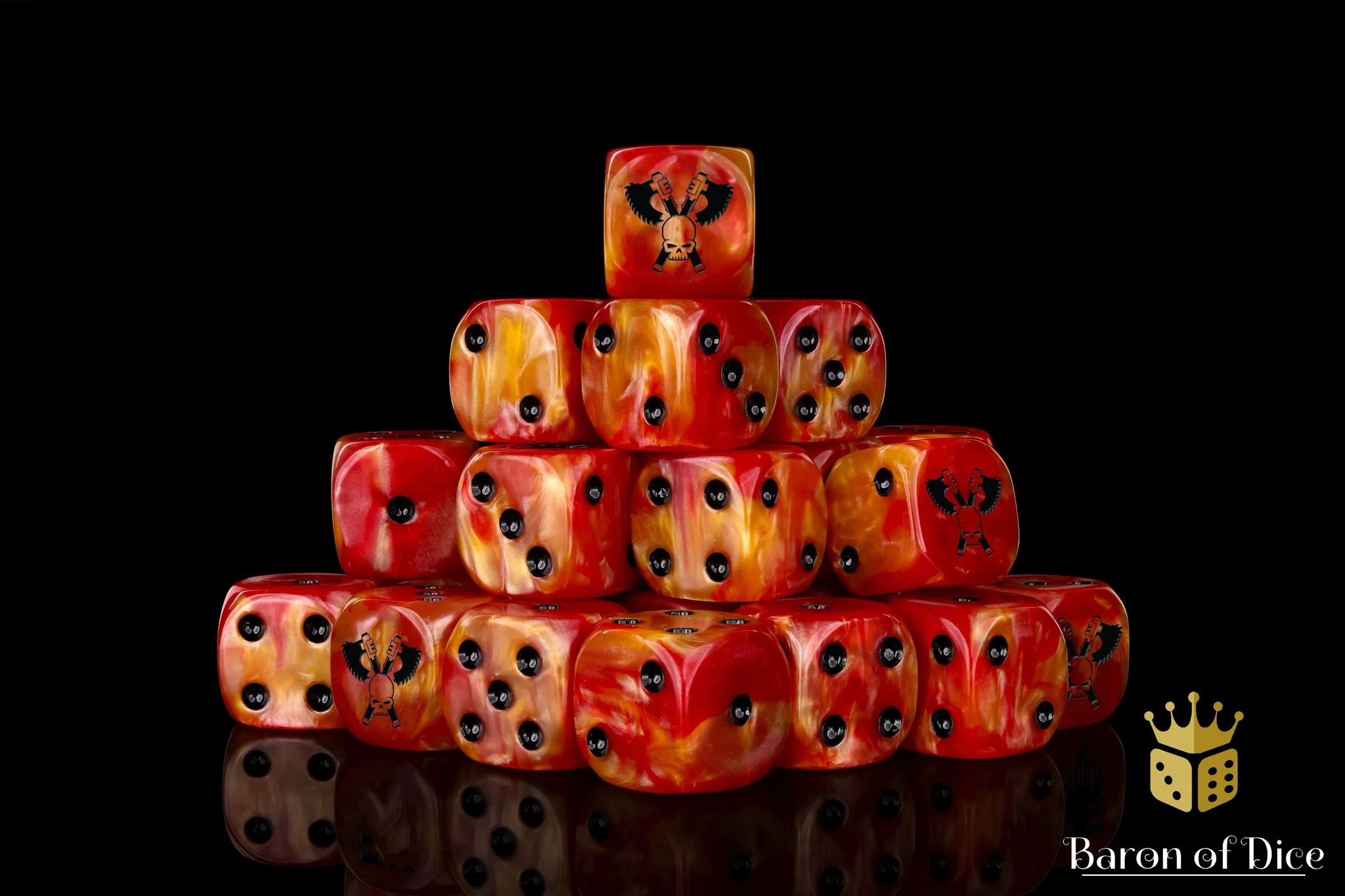 Skull Grinders, Fiery Hell, Dice - Image 2