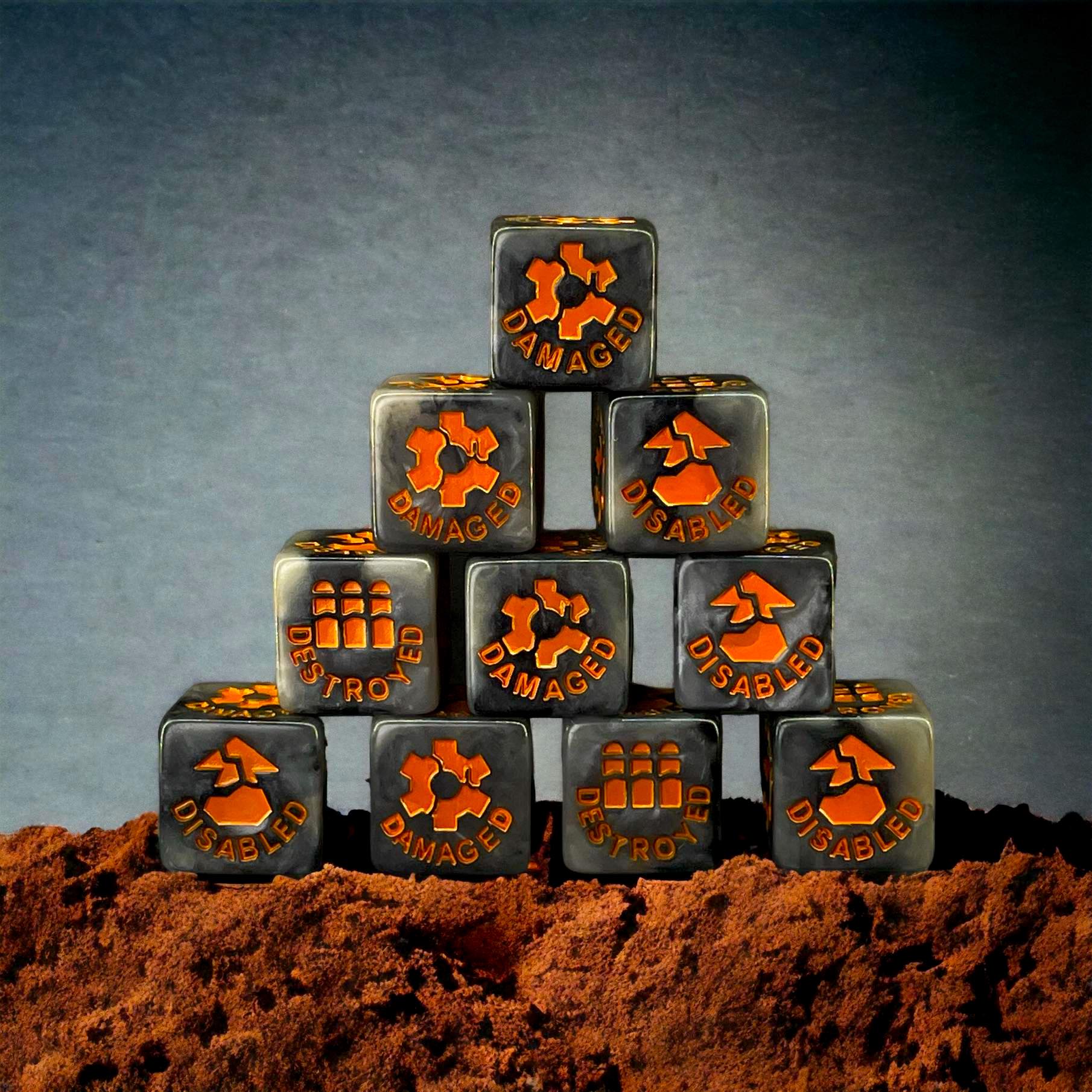 Smoke Vehicle Damage, Legion Compatible Dice - Image 3