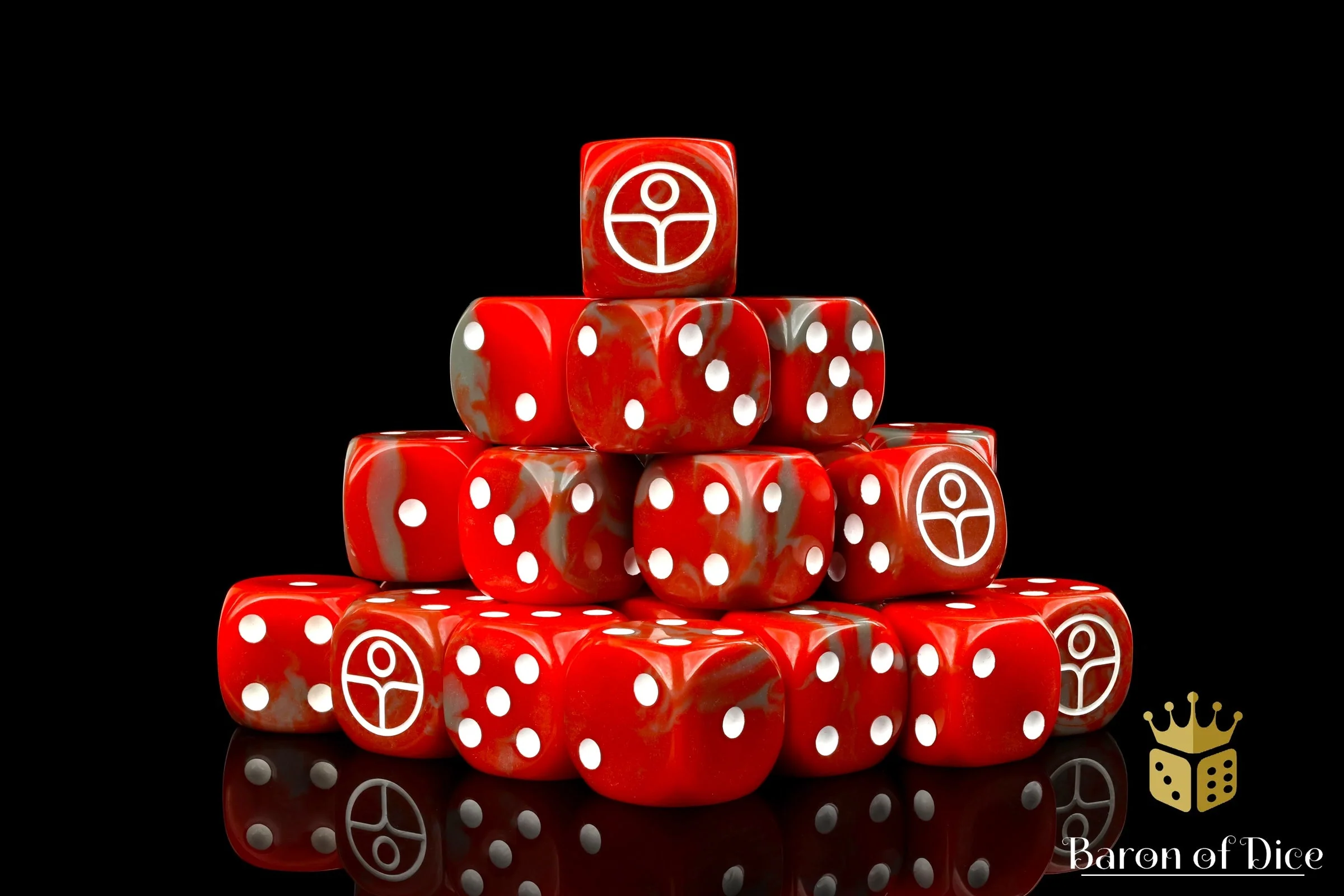 Universal Peace, Red, 16Mm Dice - Image 2