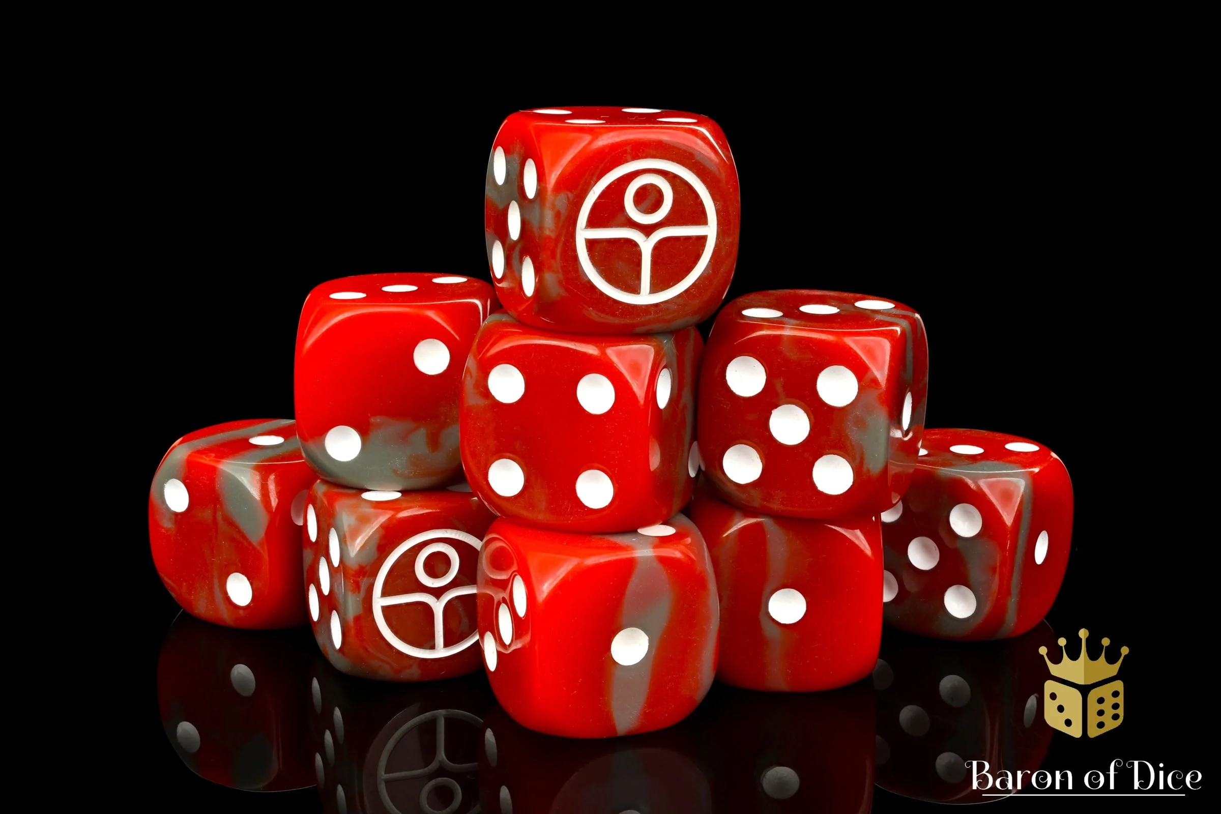 Universal Peace, Red, 16Mm Dice - Image 8