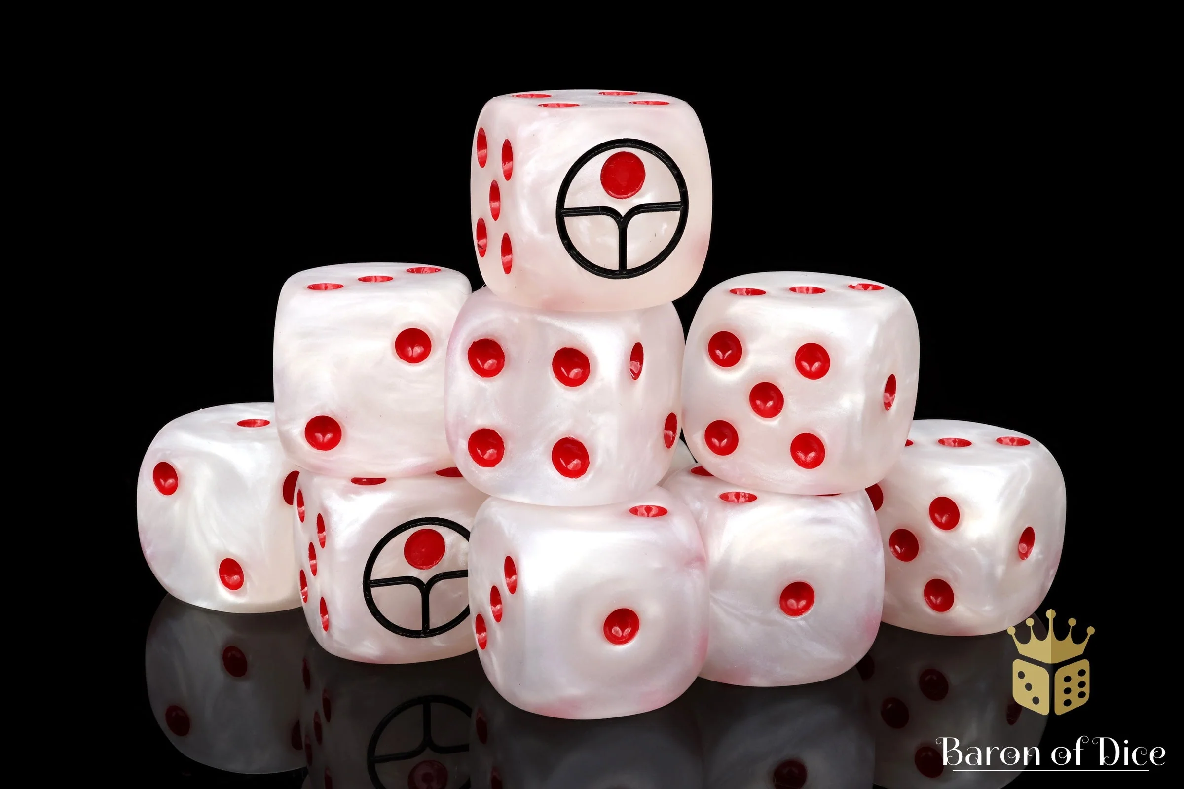 Universal Peace, White 16Mm Dice - Image 7