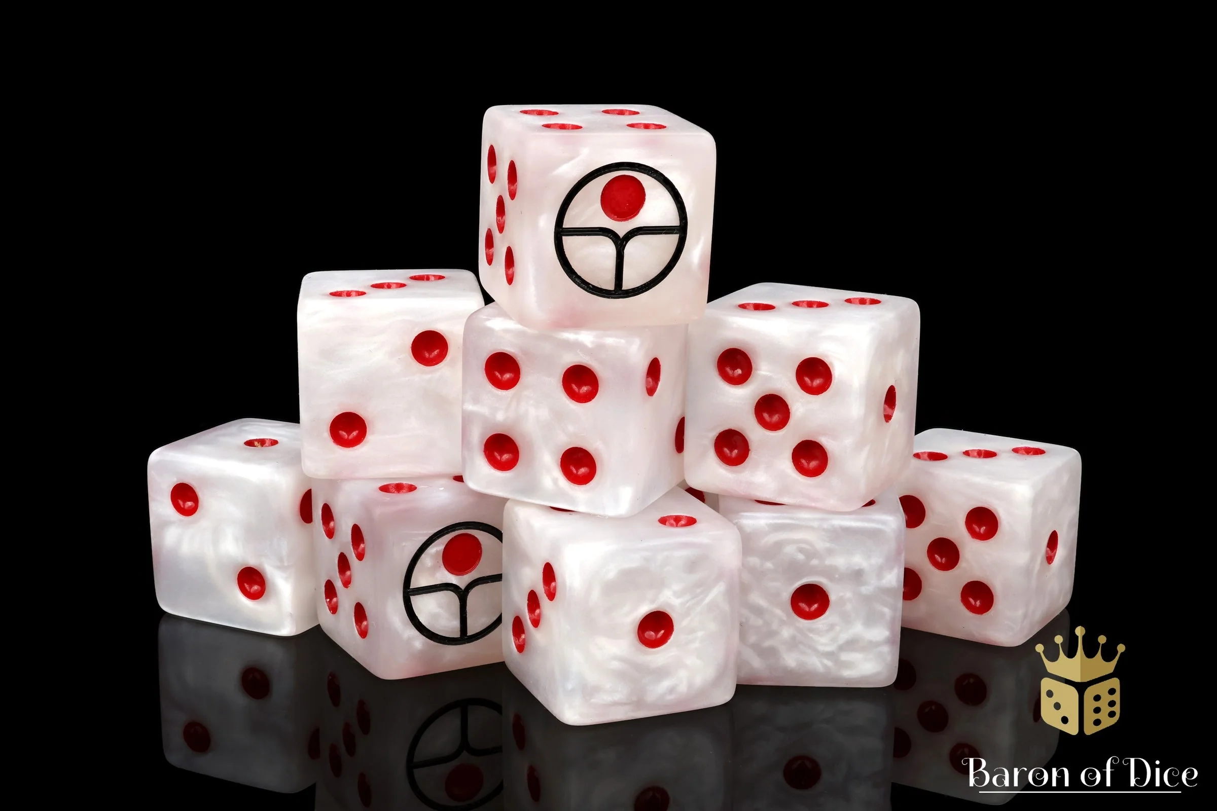Universal Peace, White 16Mm Dice - Image 8