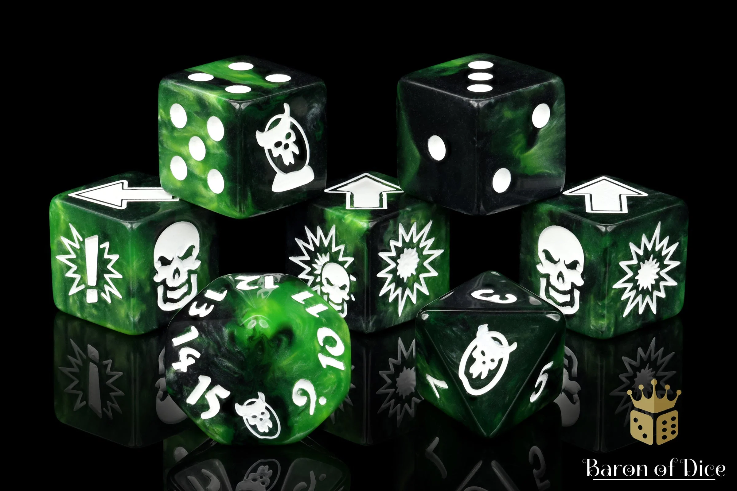 Warp Green, Football Dice Sets - Image 3