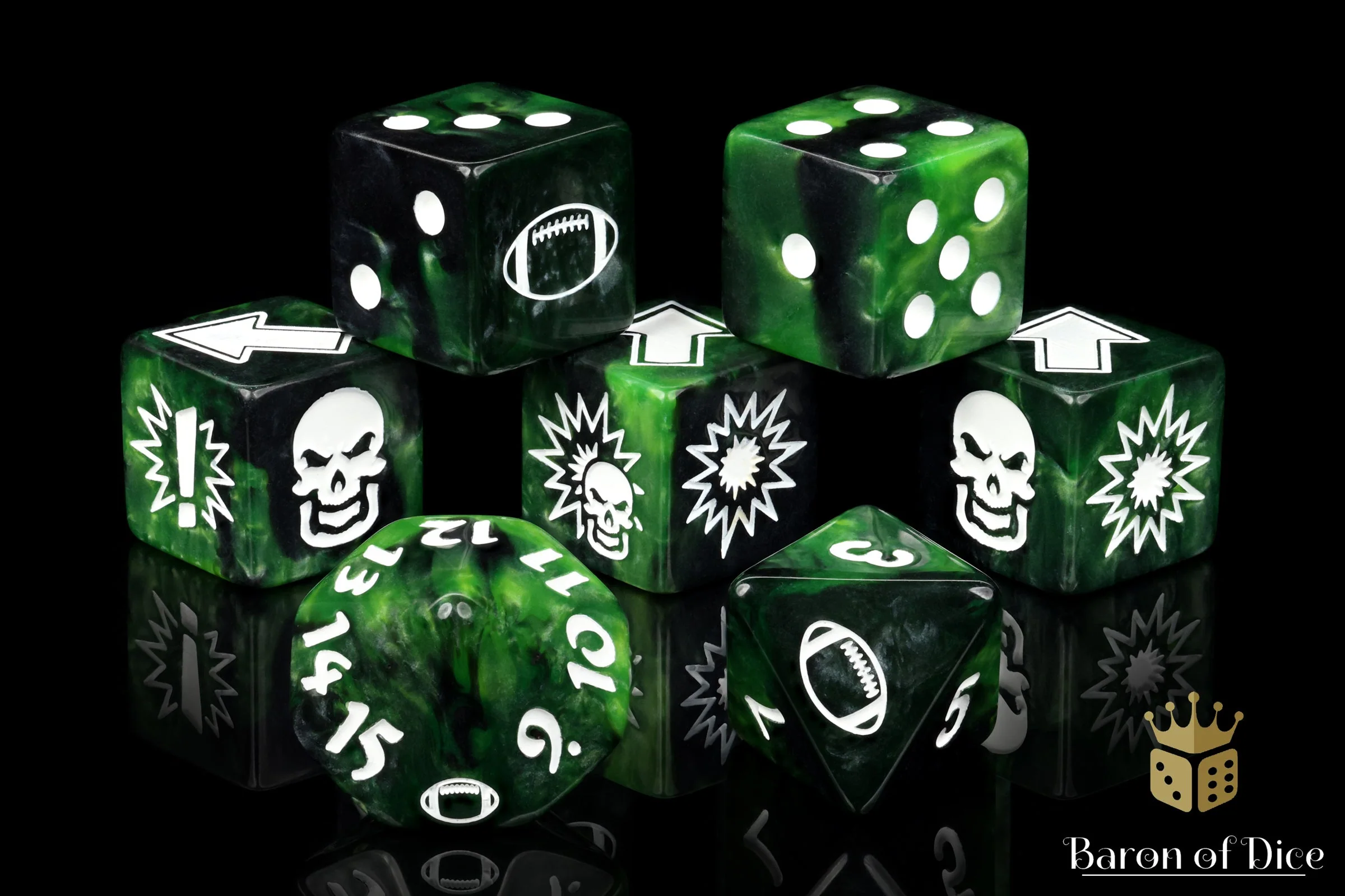 Warp Green, Football Dice Sets - Image 4