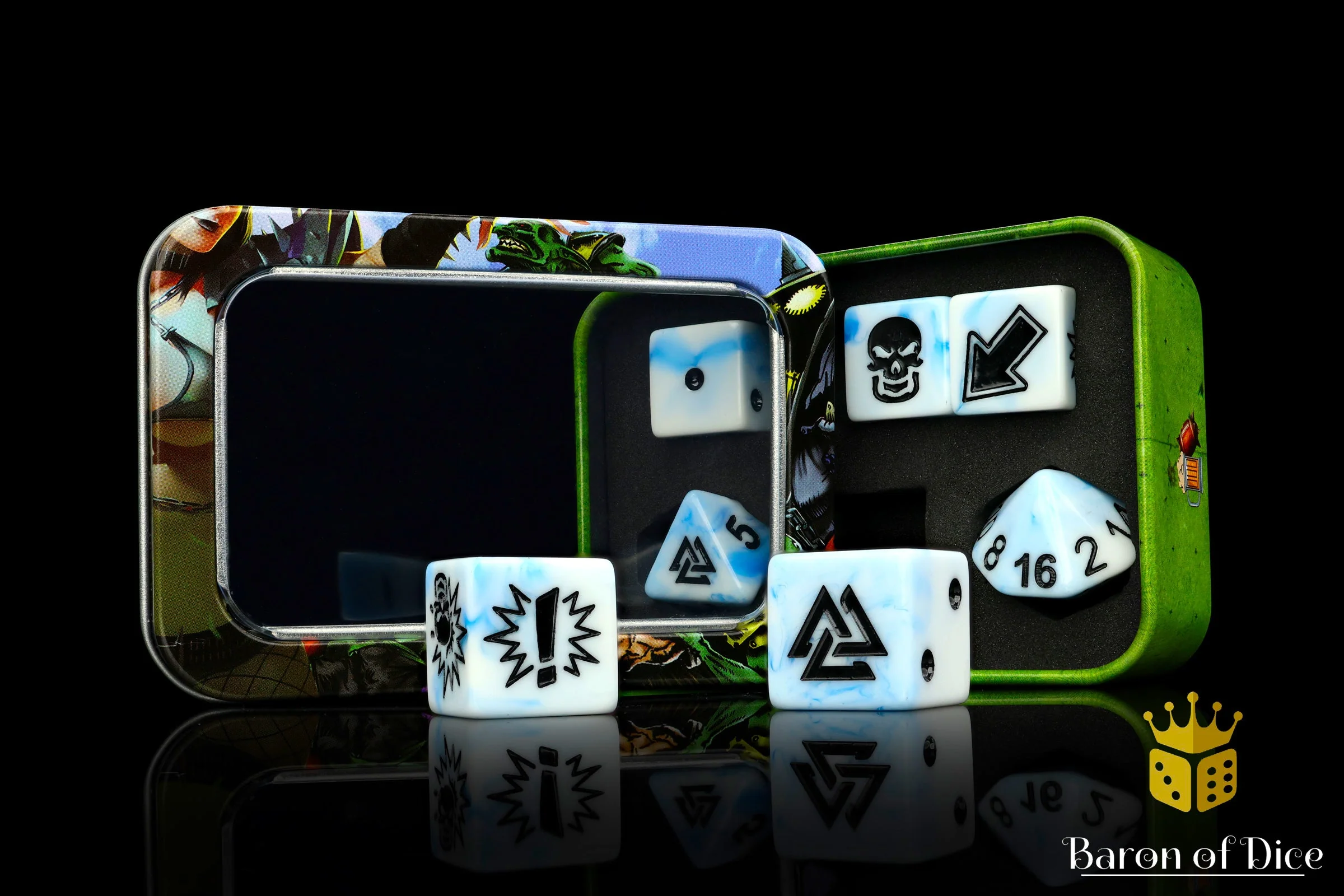 White Ice, Football Dice Sets - Image 4