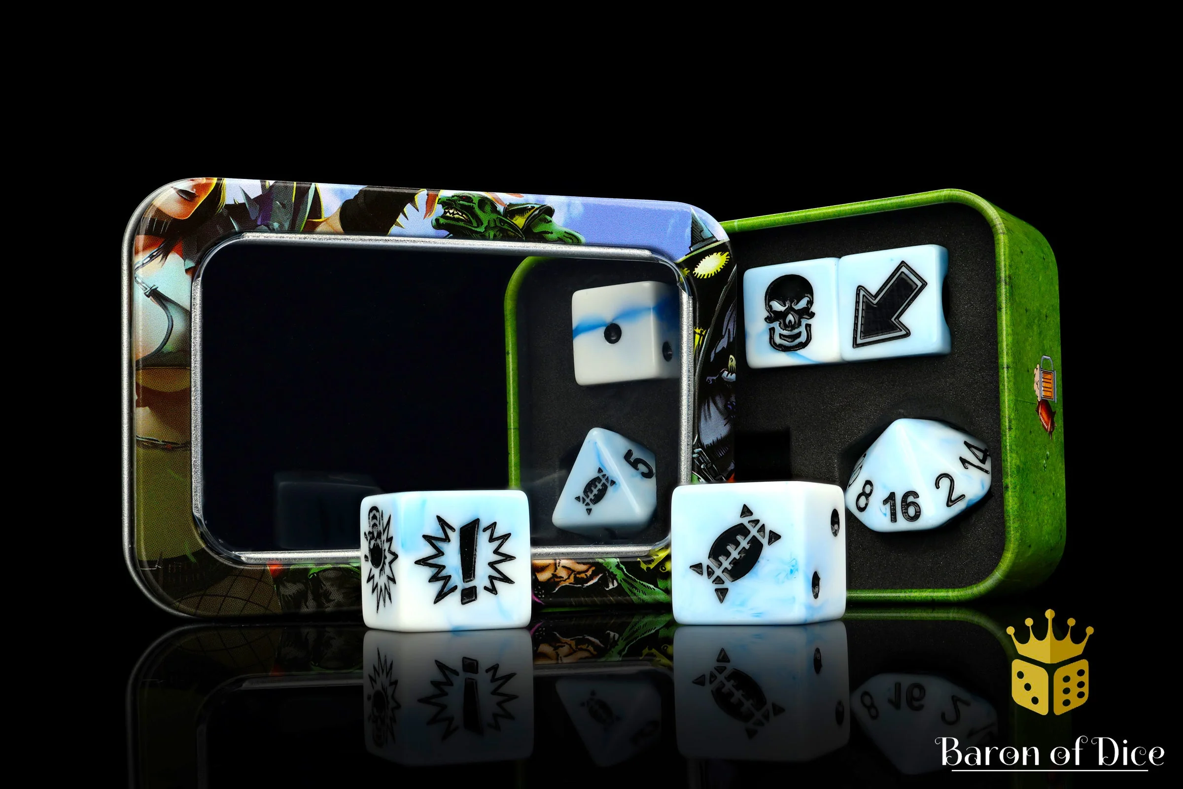 White Ice, Football Dice Sets - Image 5