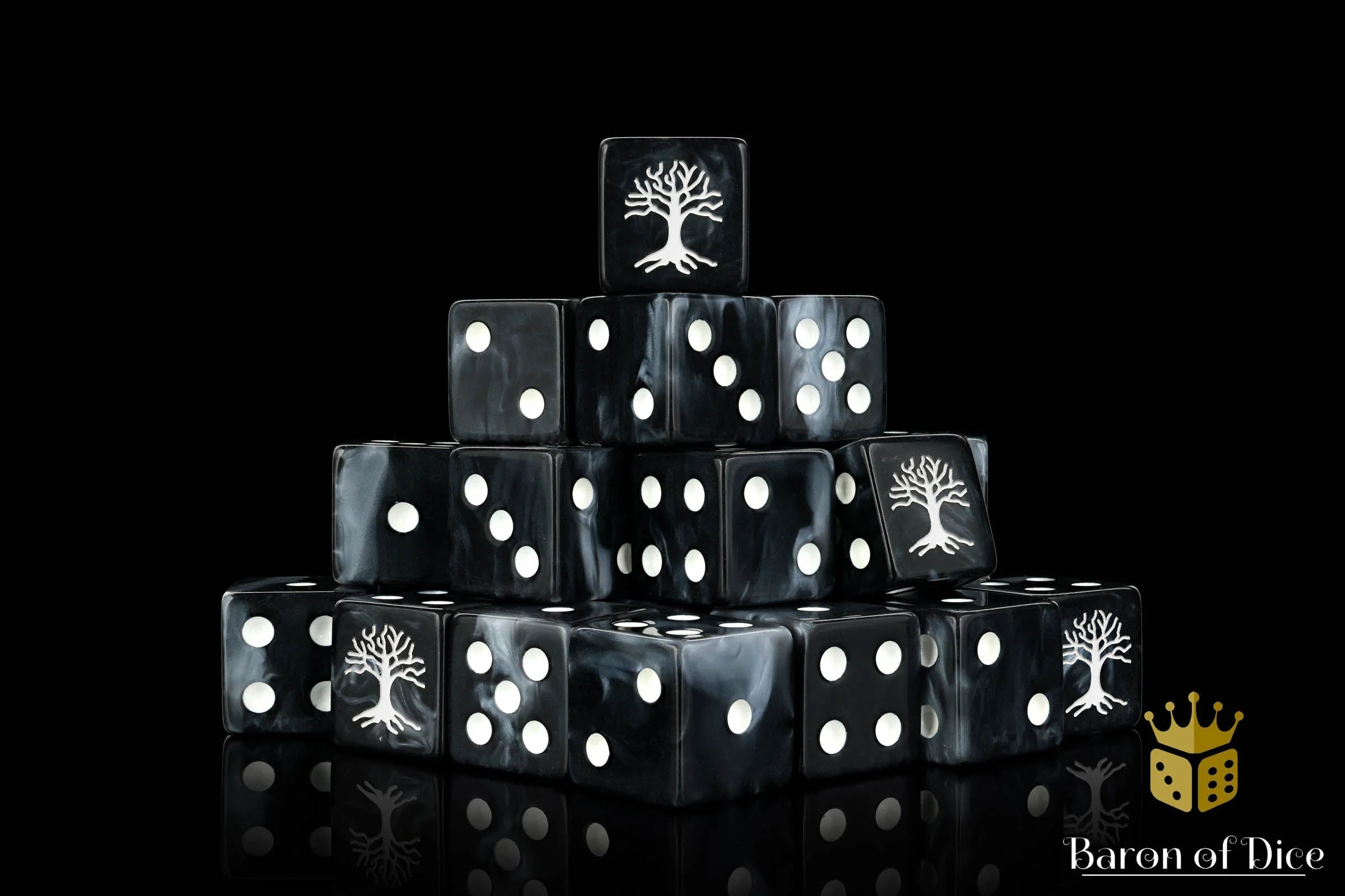 White Tree, Square 16Mm Dice - Image 4