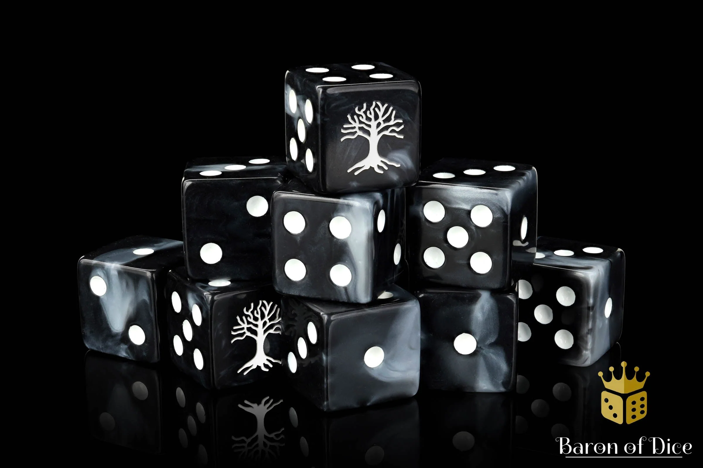 White Tree, Square 16Mm Dice - Image 6
